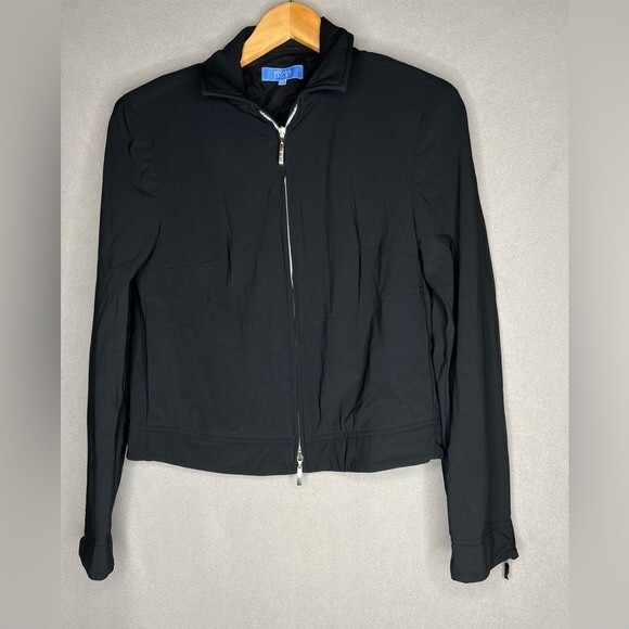 Escada Sport Black jacket size 36/Small Double zippers - Picture 1 of 16
